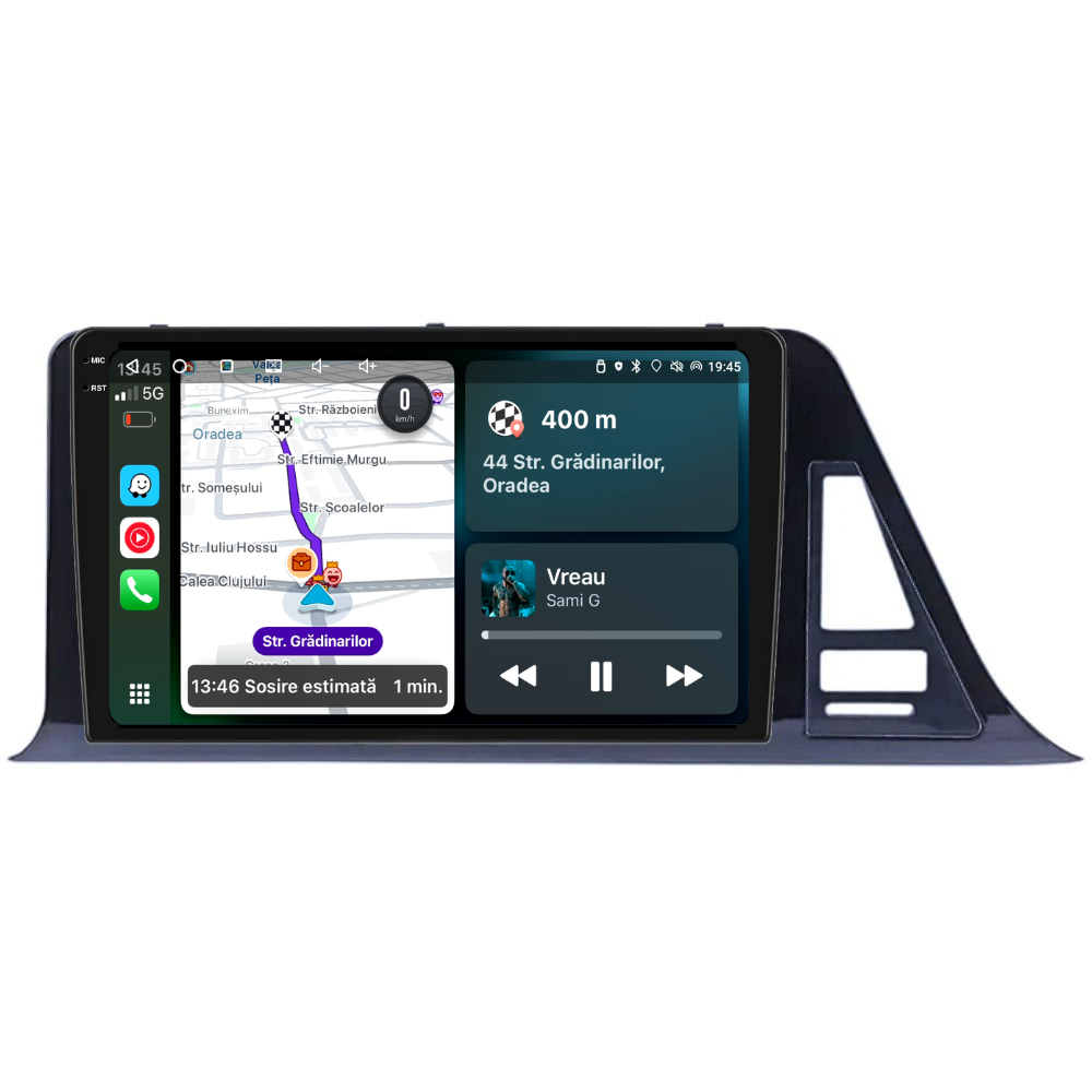 Navigatie Toyota CHR (2016-2020), Ecran 9 inch, Carplay / Android auto, Youtube, Waze