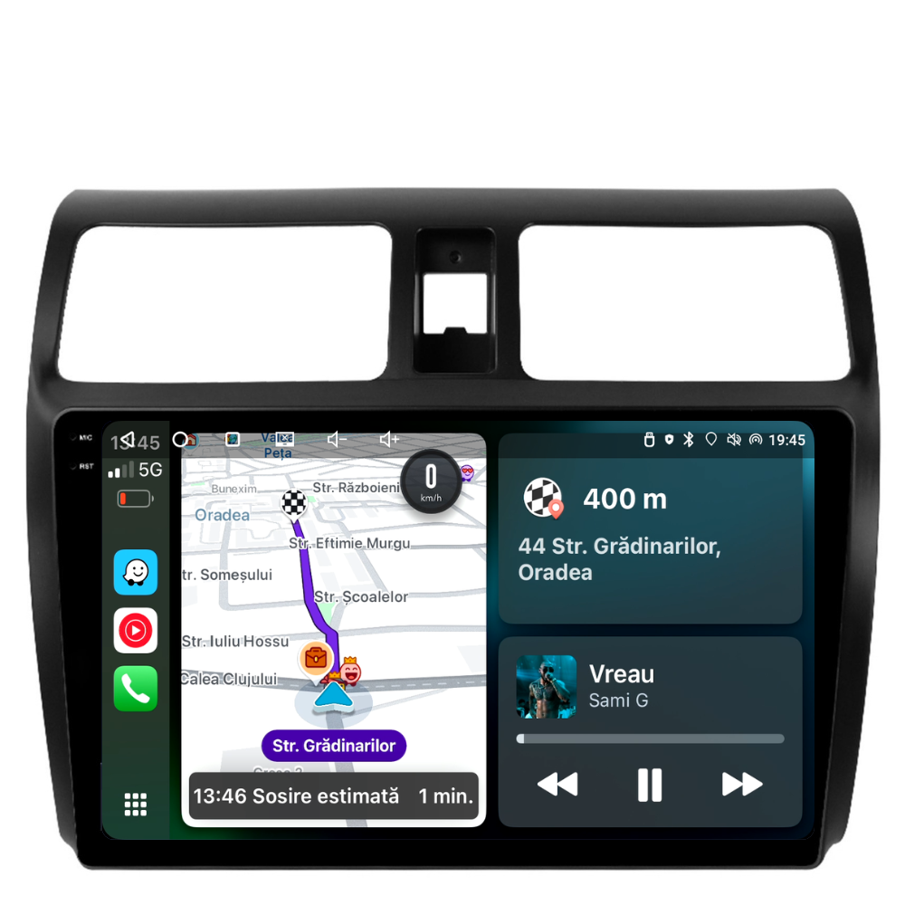 Navigatie Suzuki Swift (2003-2010), Android, Ecran 10", Carplay / Android auto