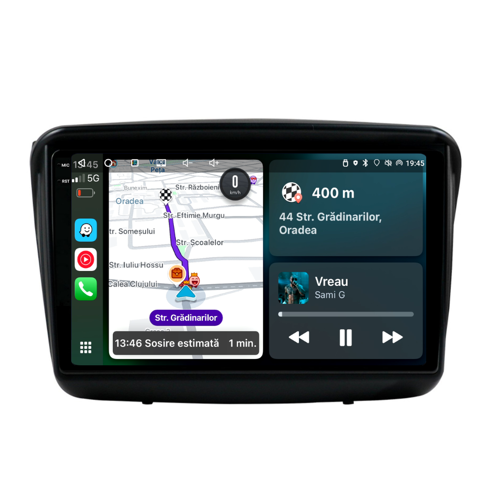 Navigatie Mitsubishi Pajero Sport (2006-2013), Ecran 9 inch, Carplay / Android auto, Youtube, Waze