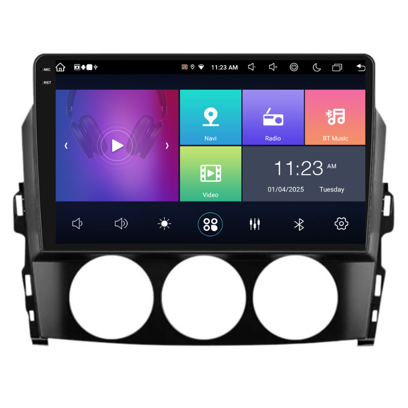 Navigatie Mazda MX-5 (2005-2015), Ecran 9 inch, Carplay / Android auto, Youtube, Waze