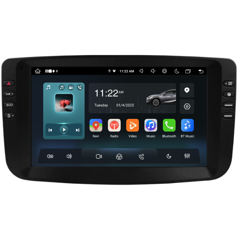 Navigatie Fiat Linea (2010-2015), Ecran 9 inch, Carplay / Android auto, Youtube, Waze