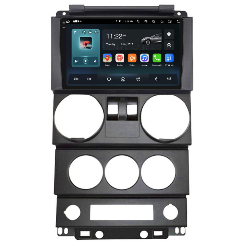 Navigatie Jepp Wrangler Rubicon (2008-2010) 2 usi, Ecran 9 inch, Carplay / Android auto, Youtube, Waze