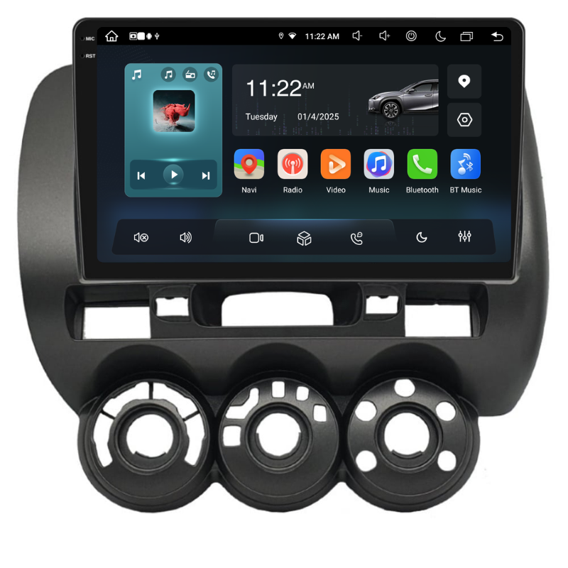 Navigatie Honda Jazz / Fizz (2002-2008), Ecran 9 inch, Carplay / Android auto, Youtube, Waze