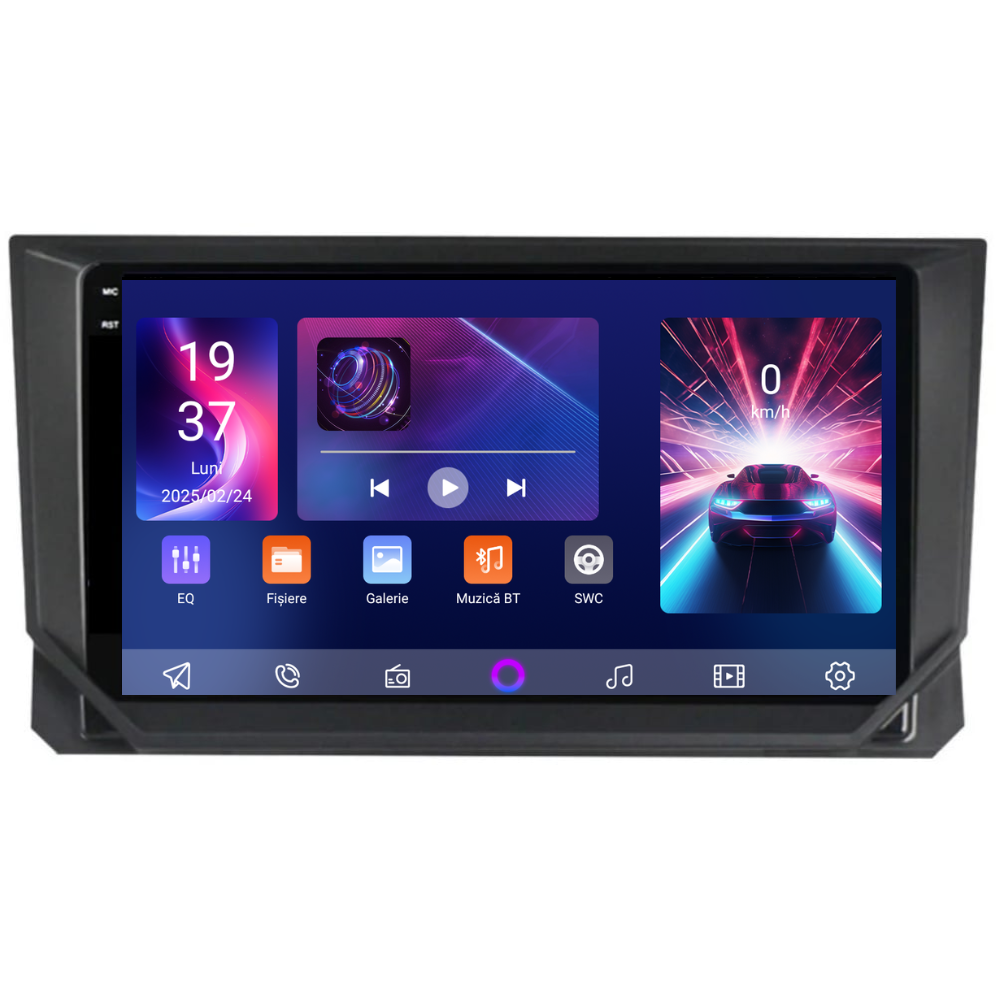 Navigatie Seat Ibiza 5 (2017-2022), Ecran 9 inch, Carplay / Android auto, Youtube, Waze