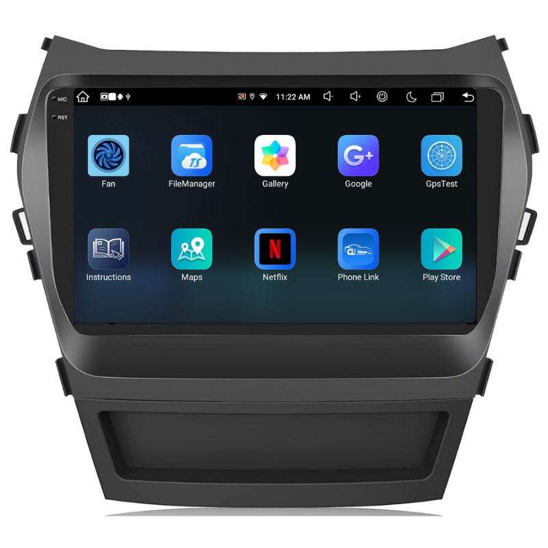 Navigatie Hyundai Santa Fe IX45 (2010-2018), Ecran 9 inch, Carplay / Android auto, Youtube, Waze