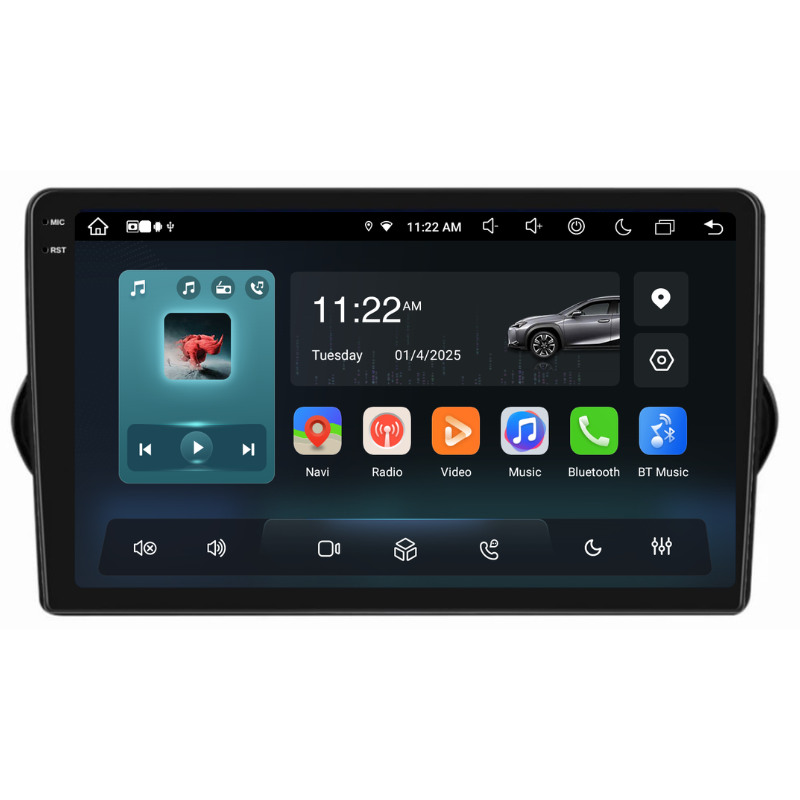 Navigatie Fiat Tipo (2015-2021), Ecran 9 inch, Carplay / Android auto, Youtube, Waze