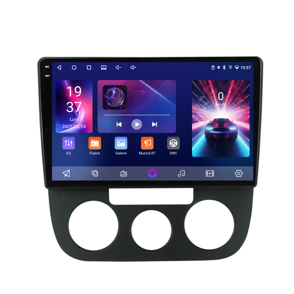 Navigatie Volkswagen Golf 5 (2004-2009), Android, Ecran 10", Carplay / Android auto, Clima AC