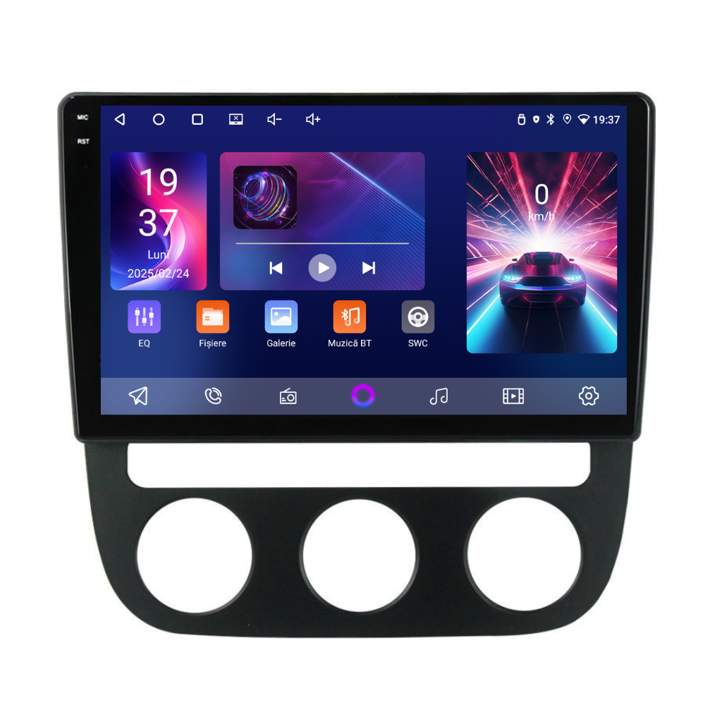 Navigatie Volkswagen Golf 5 (2004-2009), Android, Ecran 10", Carplay / Android auto, Clima Auto