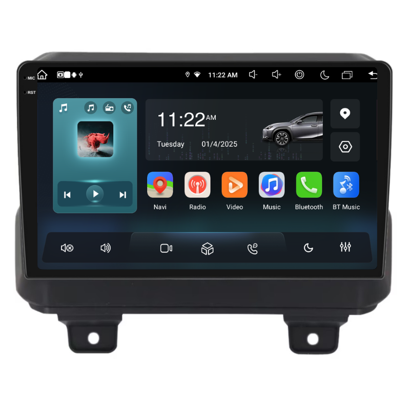 Navigatie Jeep Wrangler Rubicon (2018+), Ecran 9 inch, Carplay / Android auto, Youtube, Waze