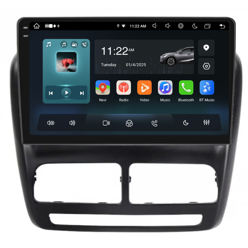 Navigatie Fiat Doblo (2010-2015), Ecran 9 inch, Carplay / Android auto, Youtube, Waze