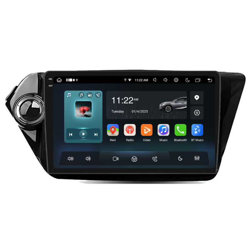 Navigatie Kia RIO K2 (2012-2017), Ecran 9 inch, Carplay / Android Auto, Youtube, Waze