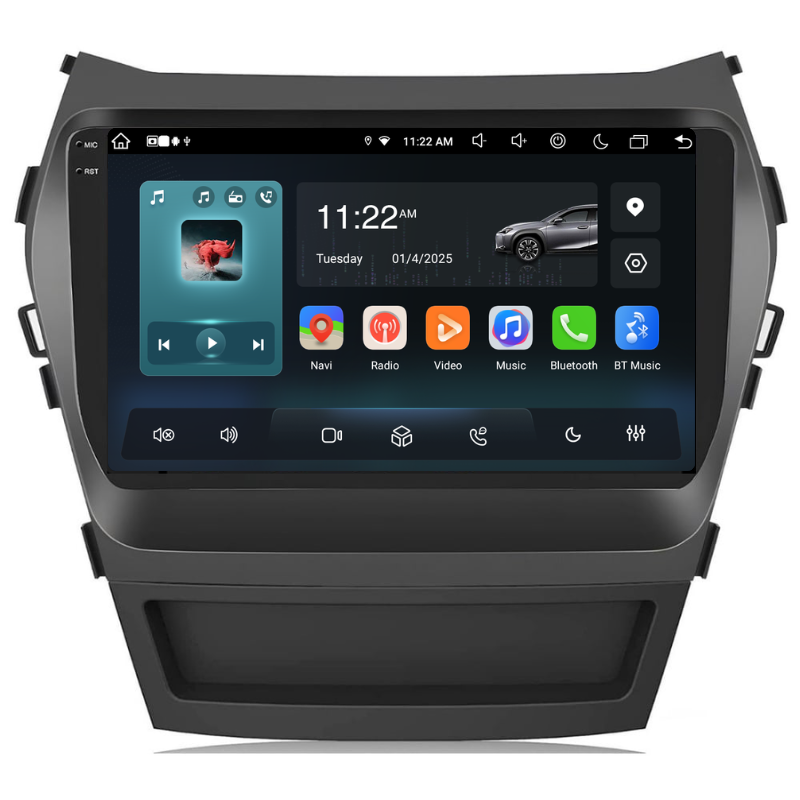 Navigatie Hyundai Santa Fe IX45 (2010-2018), Ecran 9 inch, Carplay / Android auto, Youtube, Waze
