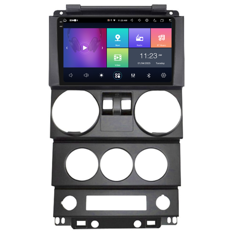 Navigatie Jepp Wrangler Rubicon (2008-2010) 2 usi, Ecran 9 inch, Carplay / Android auto, Youtube, Waze