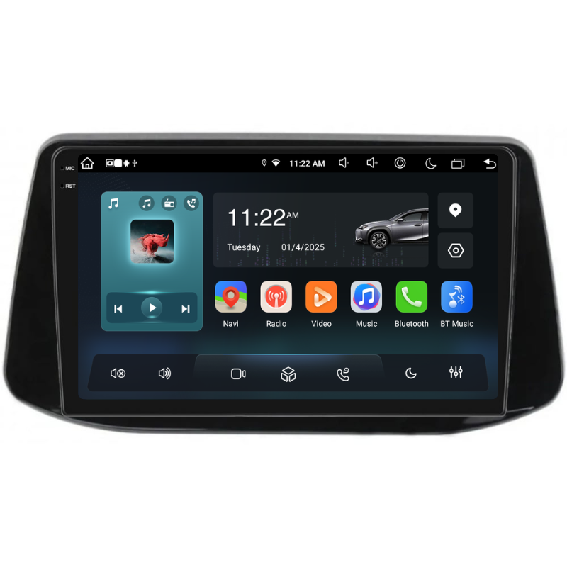 Navigatie Hyundai i30 (2017+), Ecran 9 inch, Carplay / Android auto, Youtube, Waze