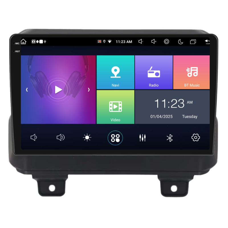Navigatie Jeep Wrangler Rubicon (2018+), Ecran 9 inch, Carplay / Android auto, Youtube, Waze
