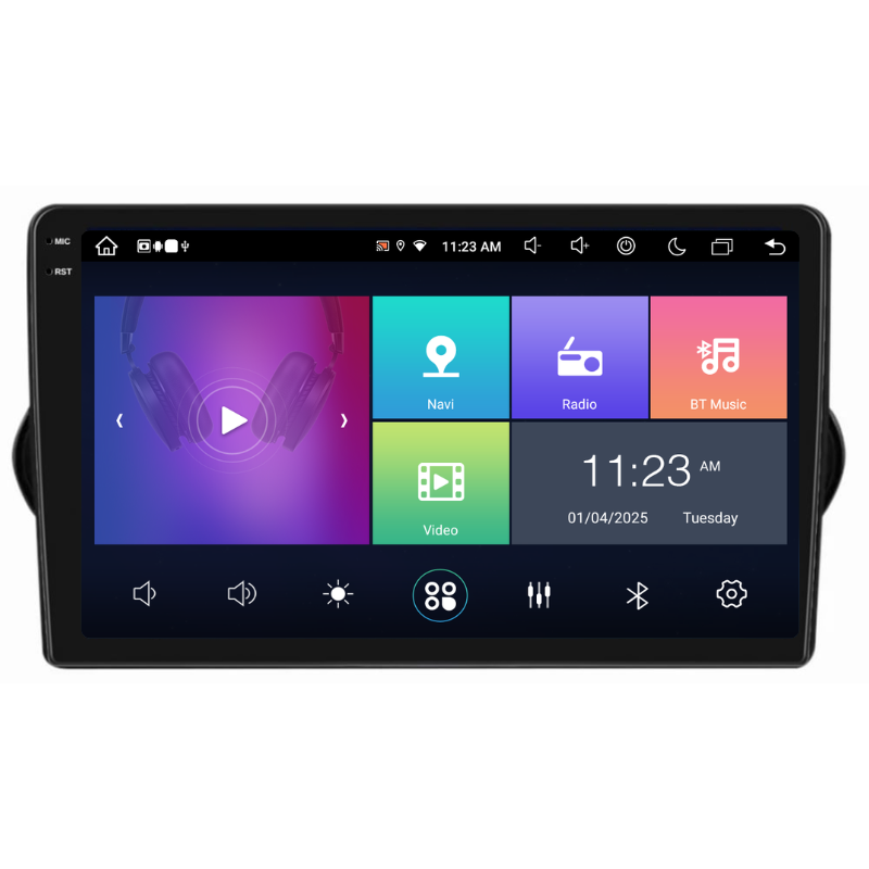 Navigatie Fiat Tipo (2015-2021), Ecran 9 inch, Carplay / Android auto, Youtube, Waze