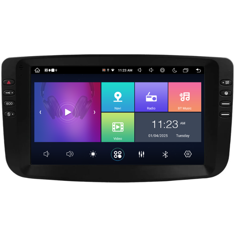 Navigatie Fiat Punto (2010-2015), Ecran 9 inch, Carplay / Android auto, Youtube, Waze