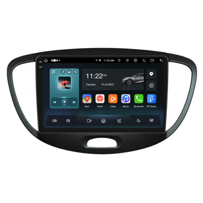 Navigatie Hyundai i10 (2007-2013), Ecran 9 inch, Carplay / Android auto, Youtube, Waze