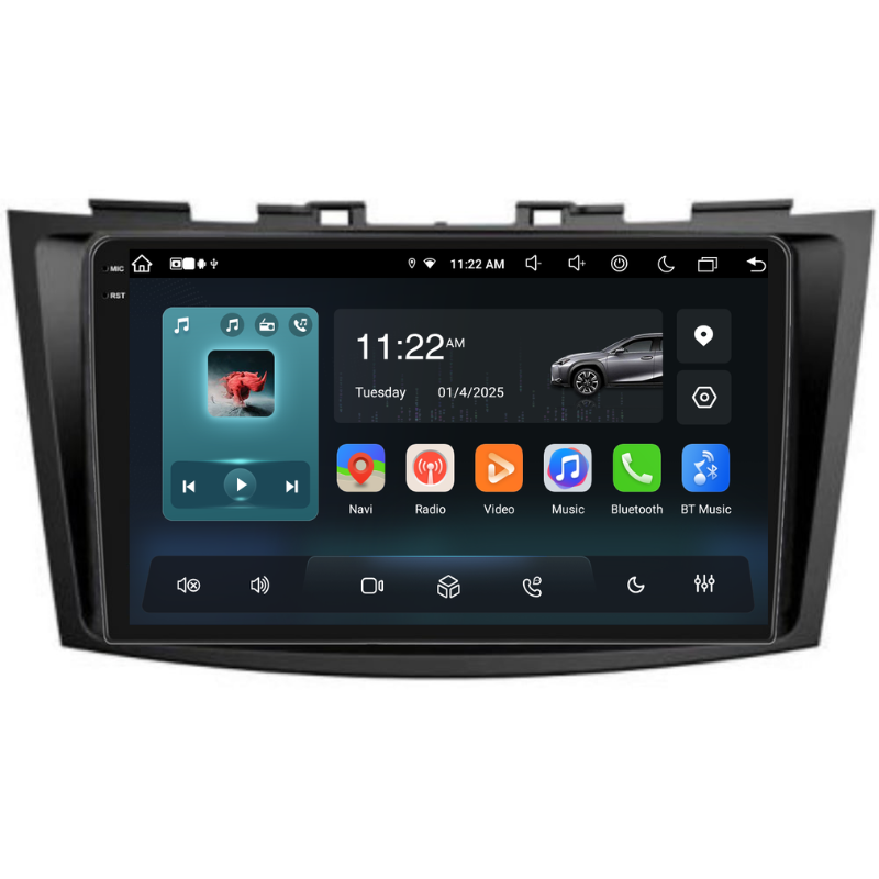 Navigatie Suzuki Swift (2010-2017), Ecran 9 inch, Carplay / Android auto, Youtube, Waze