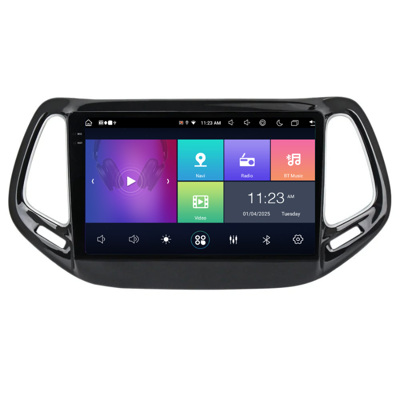 Navigatie Jepp Compass (2016-2021), Ecran 10 inch, Carplay / Android auto, Youtube, Waze