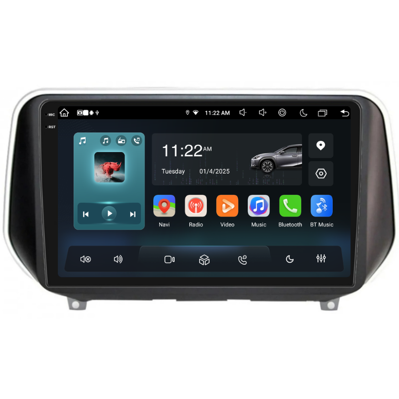 Navigatie Hyundai Santa Fe (2018+), Ecran 10 inch, Carplay / Android auto, Youtube, Waze