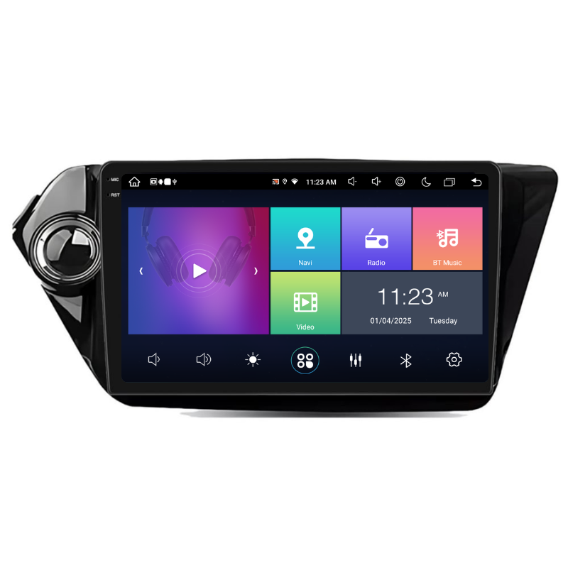Navigatie Kia RIO K2 (2012-2017), Ecran 9 inch, Carplay / Android Auto, Youtube, Waze