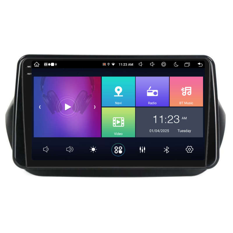 Navigatie Fiat Qubo (2008-2021), Ecran 10 inch, Carplay / Android auto, Youtube, Waze