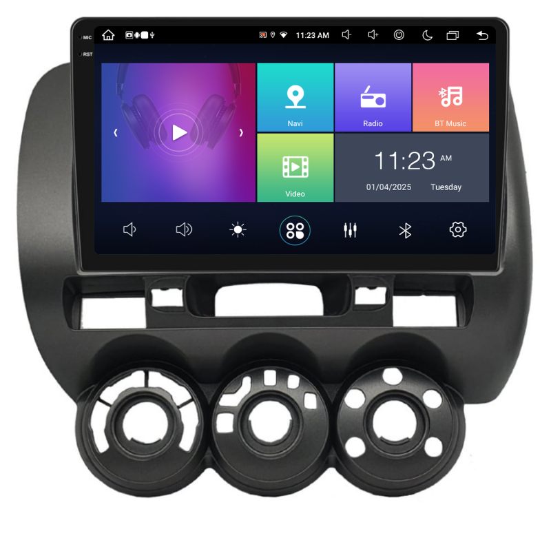 Navigatie Honda Jazz / Fizz (2002-2008), Ecran 9 inch, Carplay / Android auto, Youtube, Waze