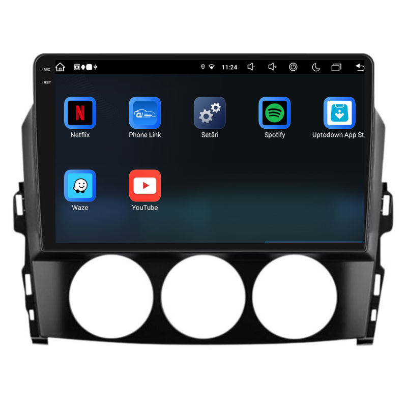 Navigatie Mazda MX-5 (2005-2015), Ecran 9 inch, Carplay / Android auto, Youtube, Waze