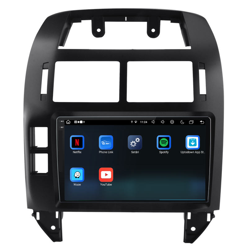 Navigatie Volkswagen Polo (1999-2009), Ecran 9 inch, Carplay / Android auto, Youtube, Waze