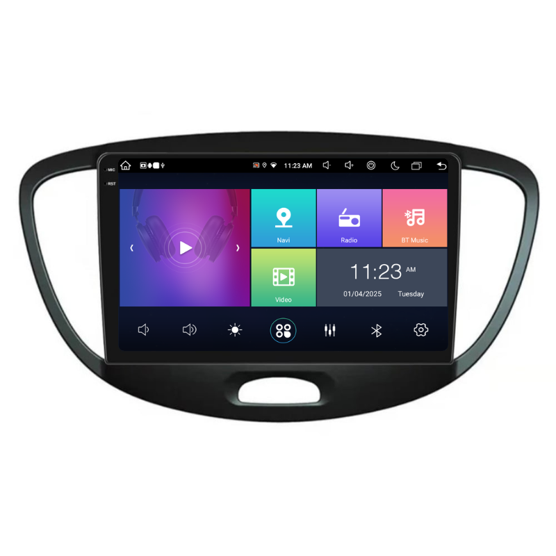 Navigatie Hyundai i10 (2007-2013), Ecran 9 inch, Carplay / Android auto, Youtube, Waze