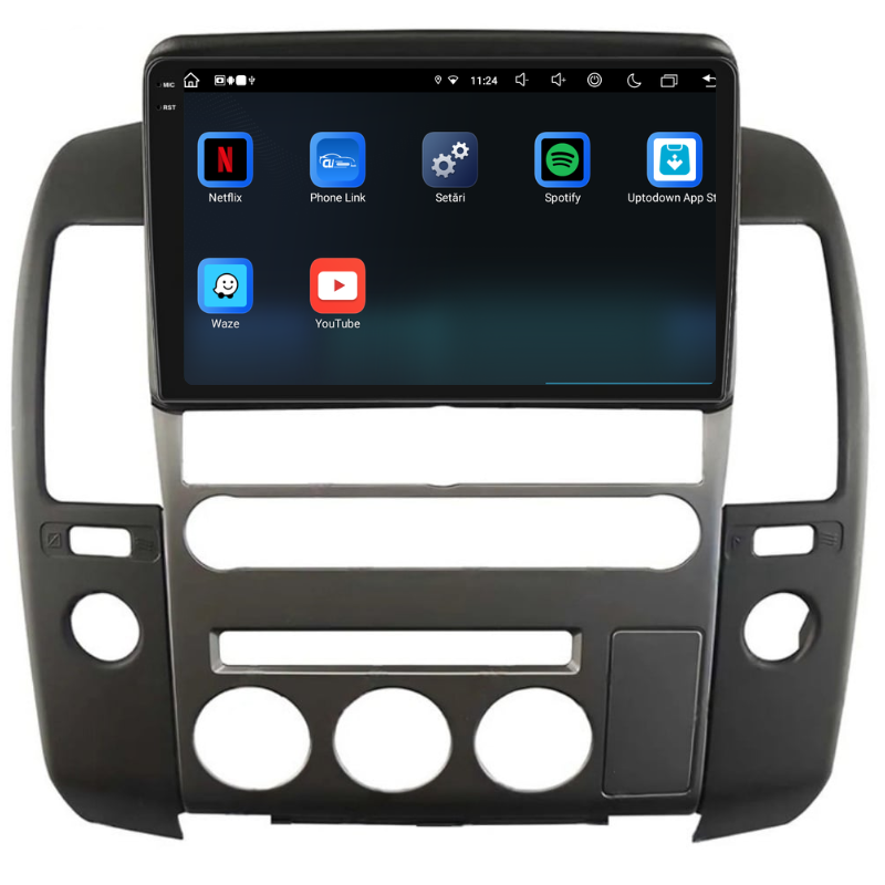 Navigatie Nissan Navara (2004-2014), Ecran 9 inch, Carplay / Android auto, Youtube, Waze
