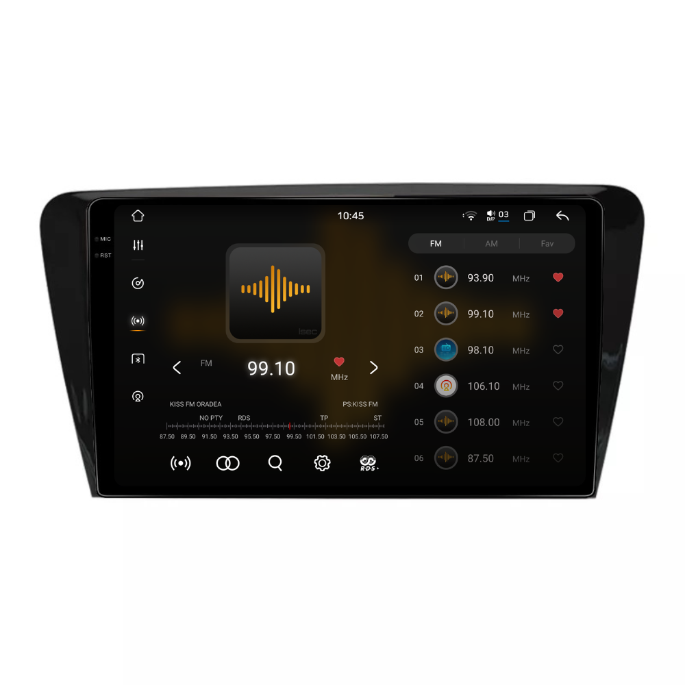Navigatie Skoda Octavia 3 (2013-2018), Android, Ecran 10", Carplay / Android Auto