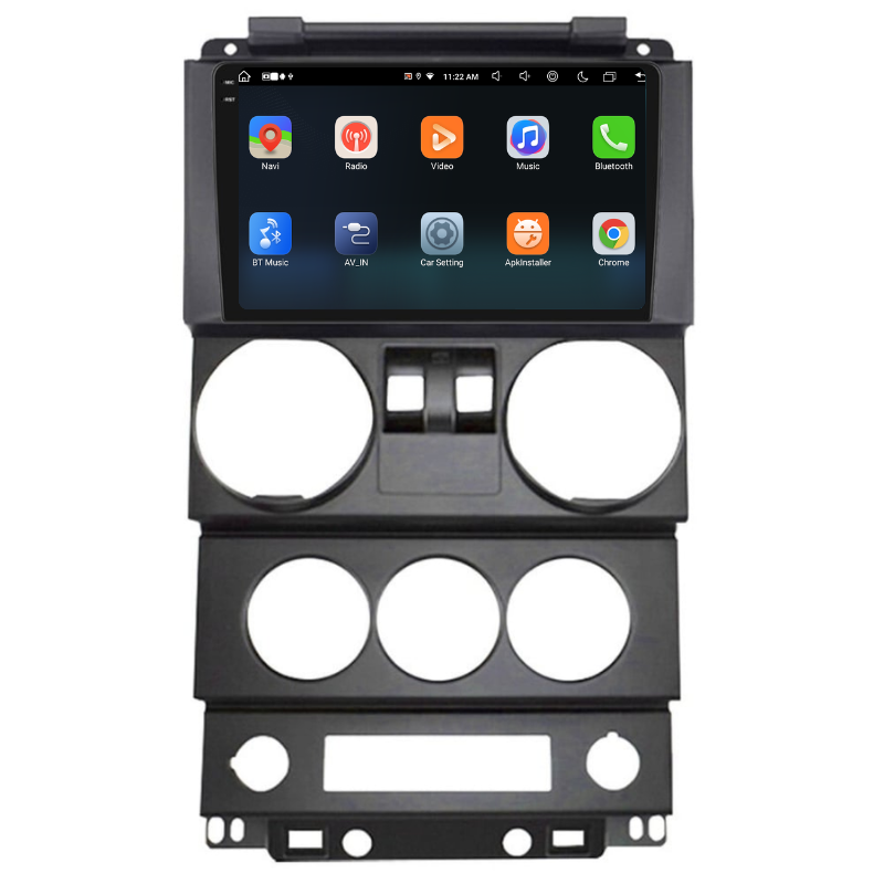 Navigatie Jepp Wrangler Rubicon (2008-2010) 2 usi, Ecran 9 inch, Carplay / Android auto, Youtube, Waze