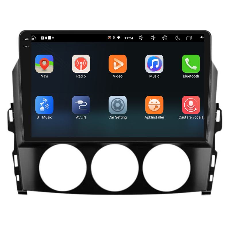 Navigatie Mazda MX-5 (2005-2015), Ecran 9 inch, Carplay / Android auto, Youtube, Waze
