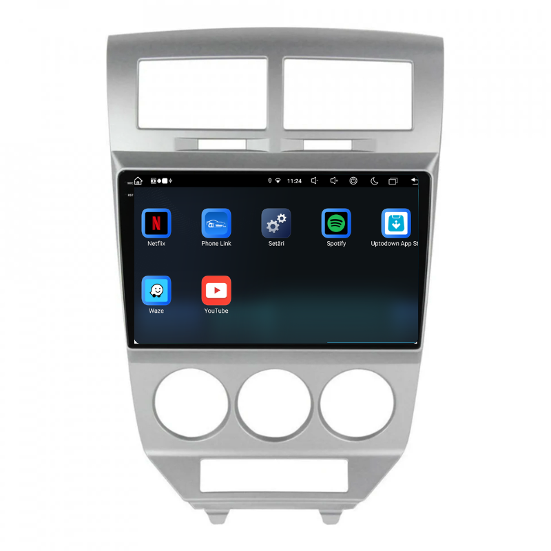 Navigatie Dodge Caliber (2006-2010), Ecran 9 inch, Carplay / Android auto, Youtube, Waze