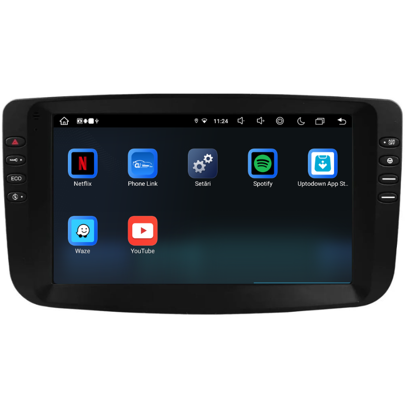 Navigatie Fiat Punto (2010-2015), Ecran 9 inch, Carplay / Android auto, Youtube, Waze