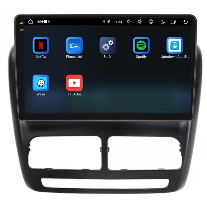 Navigatie Fiat Doblo (2010-2015), Ecran 9 inch, Carplay / Android auto, Youtube, Waze