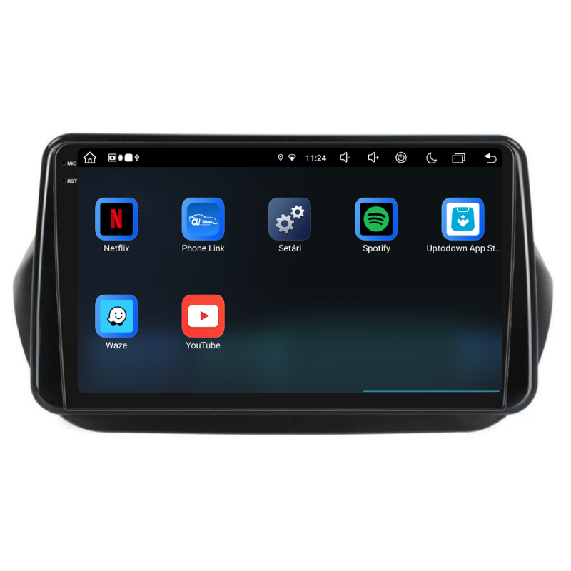 Navigatie Fiat Qubo (2008-2021), Ecran 10 inch, Carplay / Android auto, Youtube, Waze