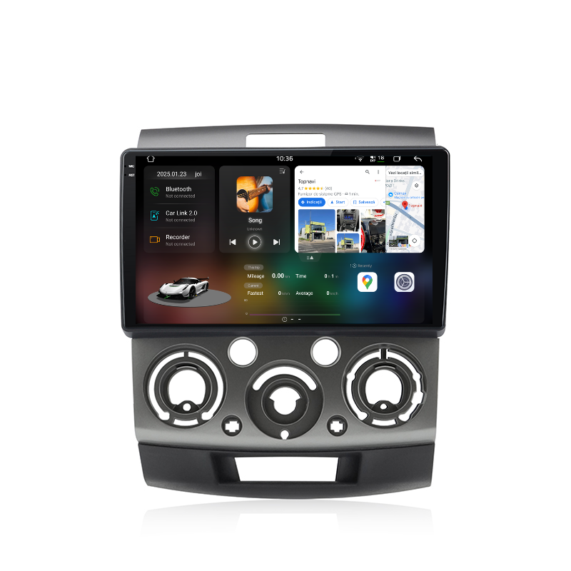 Navigatie Ford Ranger (2005-2011), Ecran 9 inch, Carplay / Android auto, Youtube, Waze