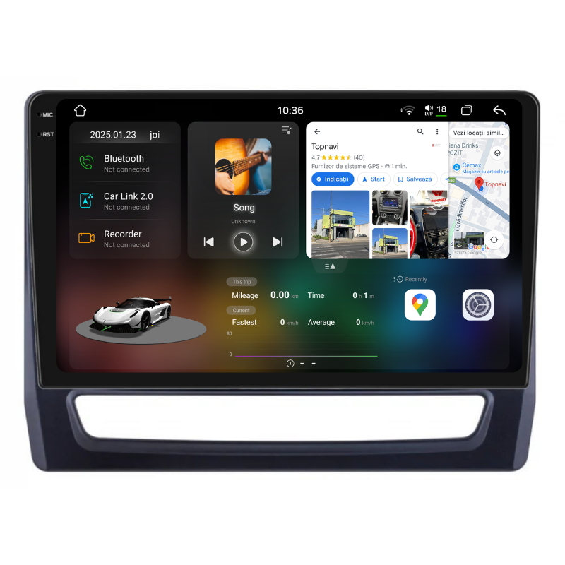 Navigatie Mitsubishi Asx 3 (2019-2022), Ecran 10 inch, Carplay / Android auto, Youtube, Waze