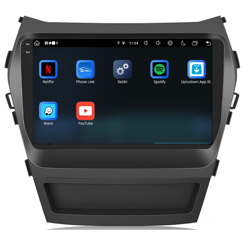 Navigatie Hyundai Santa Fe IX45 (2010-2018), Ecran 9 inch, Carplay / Android auto, Youtube, Waze