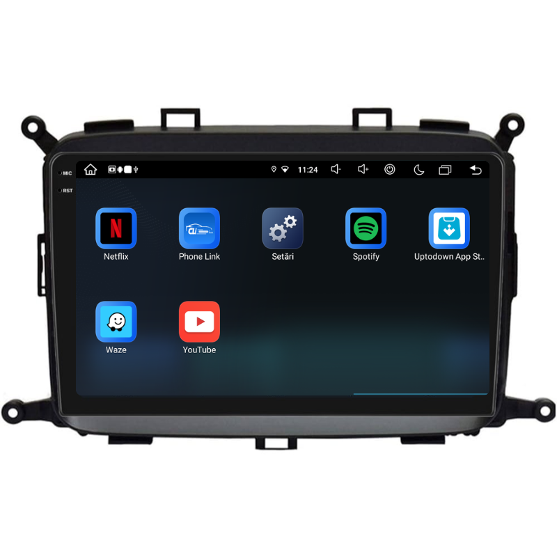 Navigatie Kia Carens (2012-2018), Ecran 9 inch, Carplay / Android Auto, Youtube, Waze
