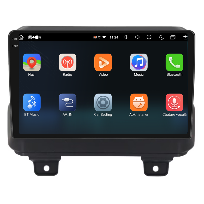 Navigatie Jeep Wrangler Rubicon (2018+), Ecran 9 inch, Carplay / Android auto, Youtube, Waze