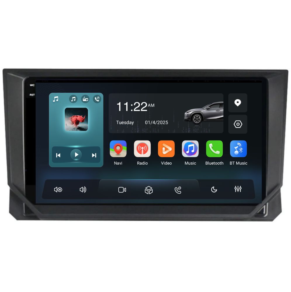 Navigatie Seat Ibiza 5 (2017-2022), Ecran 9 inch, Carplay / Android auto, Youtube, Waze