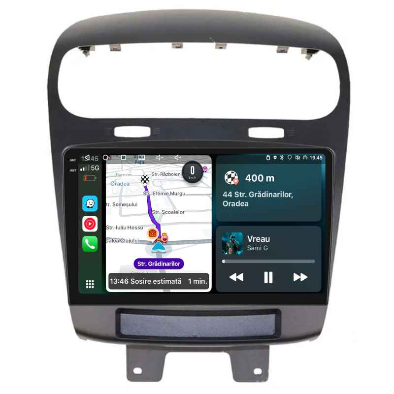 Navigatie Dodge Journey (2012-2020), Ecran 9 inch, Carplay / Android auto, Youtube, Waze