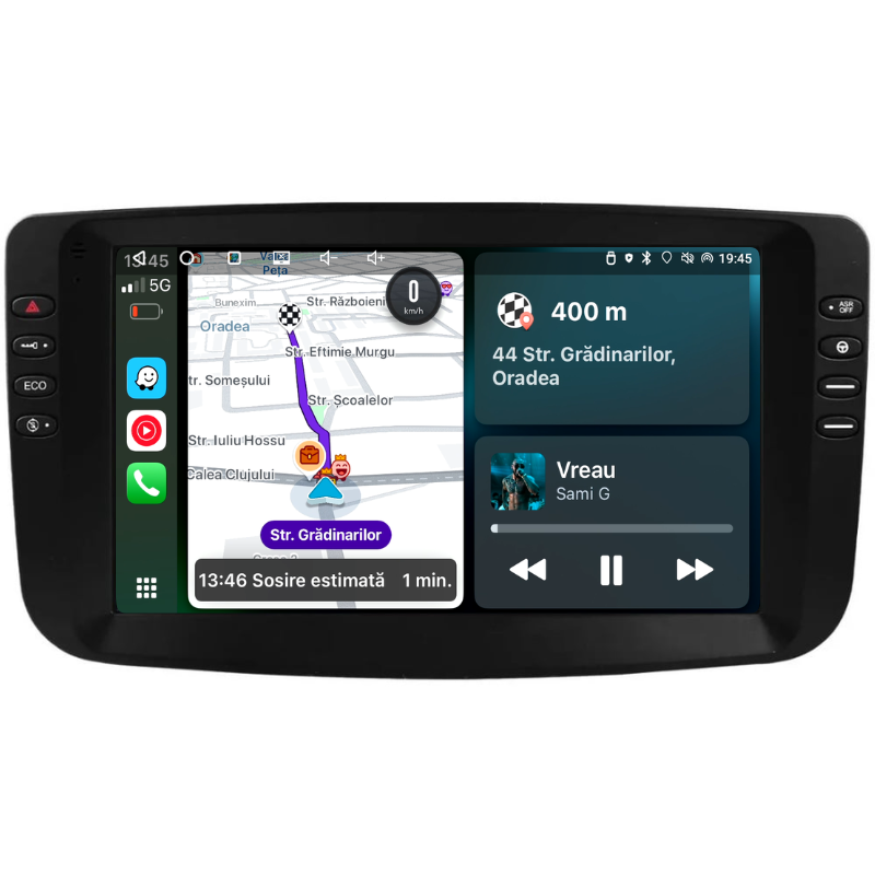 Navigatie Fiat Punto (2010-2015), Ecran 9 inch, Carplay / Android auto, Youtube, Waze