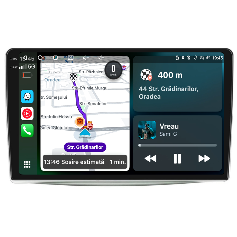 Navigatie Alfa Romeo Mito (2008-2018), Ecran 9 inch, Carplay / Android auto, Youtube, Waze