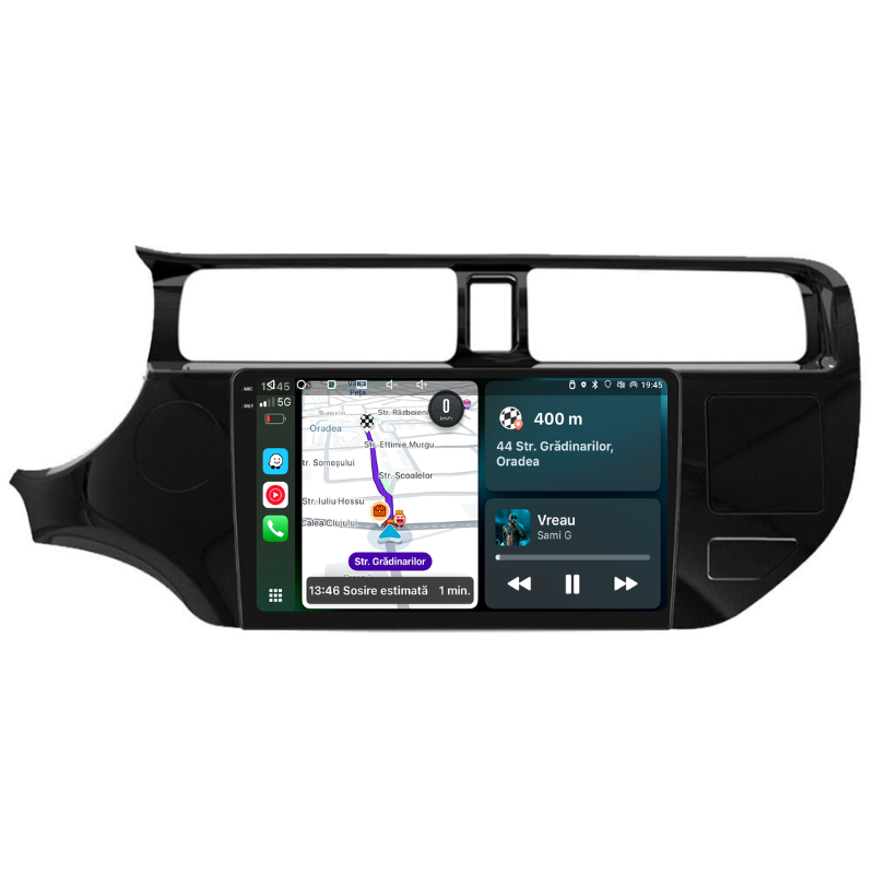 Navigatie Kia RIO K3 (2012-2015), Ecran 9 inch, Carplay / Android Auto, Youtube, Waze