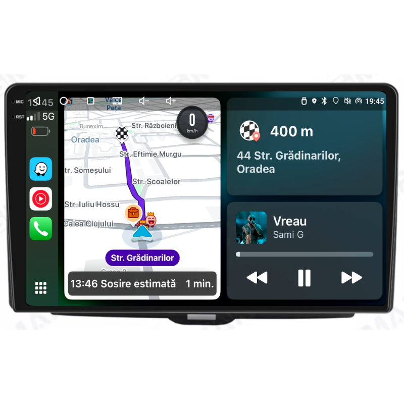 Navigatie Alfa Romeo Giulietta (2014-2020), Ecran 9 inch, Carplay / Android auto, Youtube, Waze